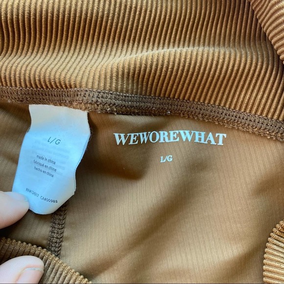 WeWoreWhat High Rise Ribbed Legging Brown Size Large - Picture 6 of 7